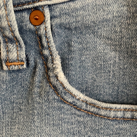 Madewell Mid Rise Stovepipe Jeans Women's Size 30 Medium Wash - Picture 3 of 12
